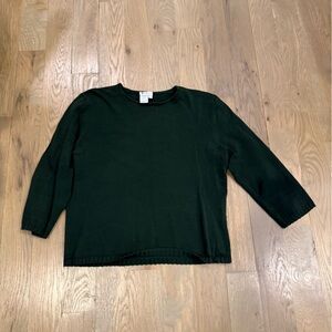 Worth Forest Green Knit Top